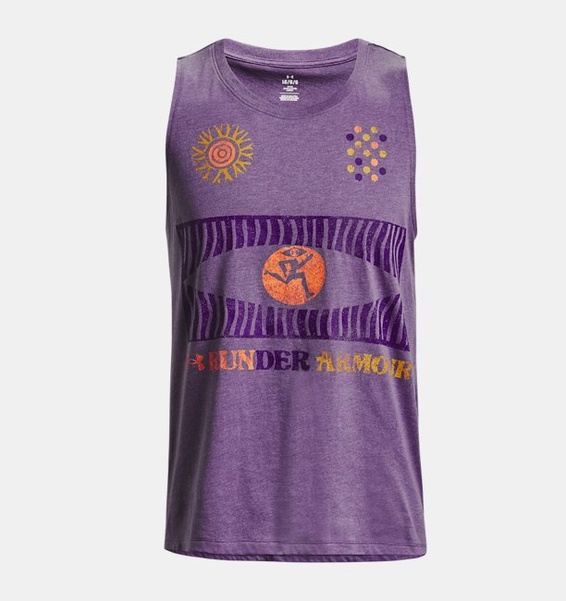 Mor Erkek UA We Koşu In Peace Atlet