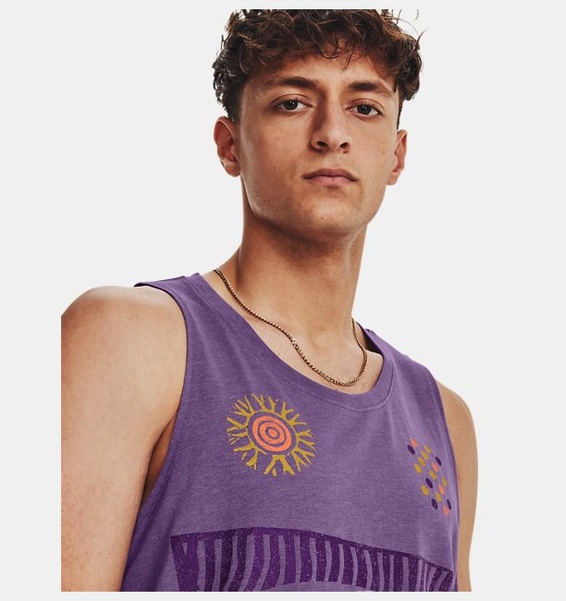 Mor Erkek UA We Koşu In Peace Atlet