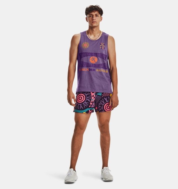 Mor Erkek UA We Koşu In Peace Atlet