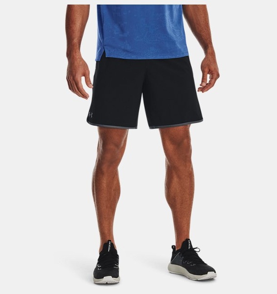 Siyah Erkek UA HIIT Dokuma 8" Şort