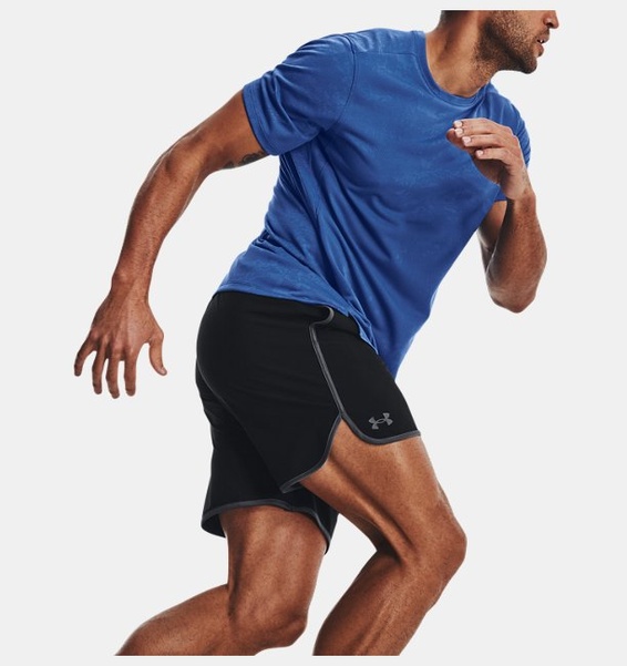 Siyah Erkek UA HIIT Dokuma 8" Şort