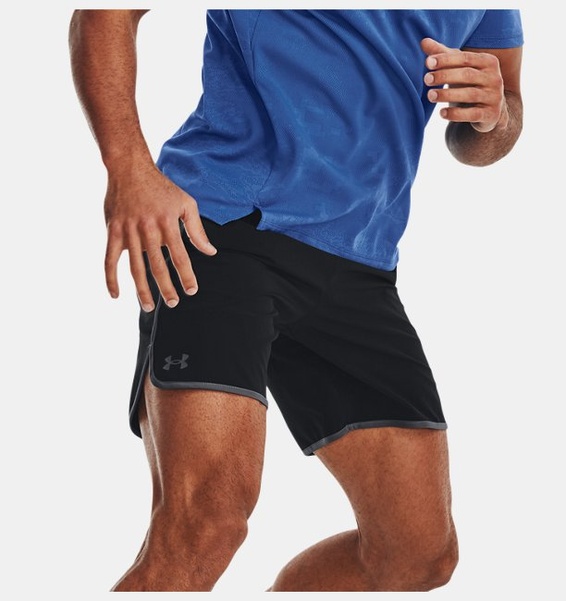 Siyah Erkek UA HIIT Dokuma 8" Şort