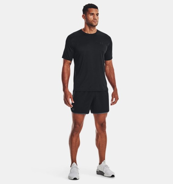 Siyah Erkek UA HIIT Dokuma 6" Şort