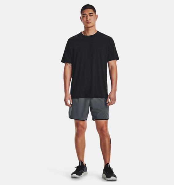 Gri Erkek UA HIIT Dokuma 6" Şort