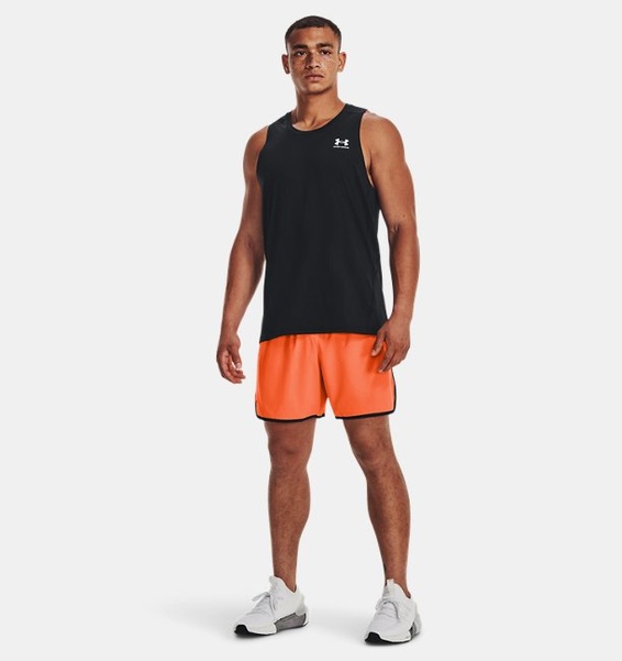Turuncu Erkek UA HIIT Dokuma 6" Şort