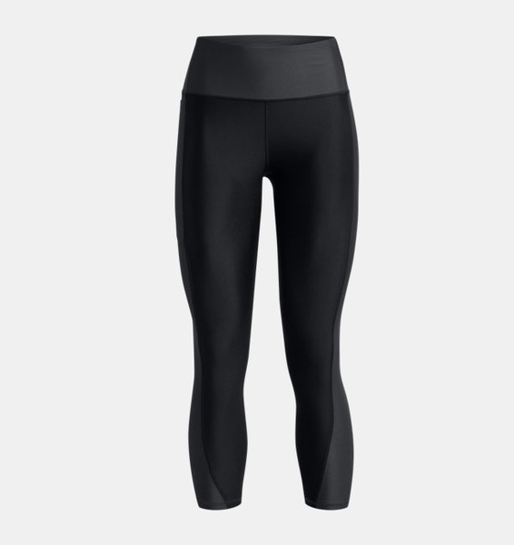 Siyah Kadın HeatGear® No-Slip Waistband Blocked Bilekte Tayt