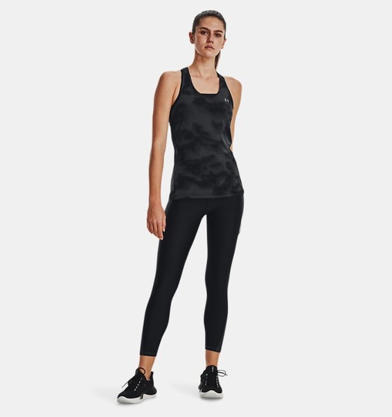 Siyah Kadın HeatGear® No-Slip Waistband Blocked Bilekte Tayt