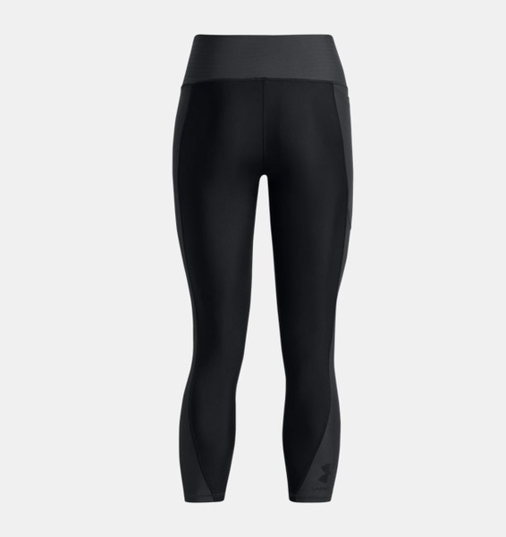 Siyah Kadın HeatGear® No-Slip Waistband Blocked Bilekte Tayt