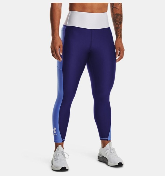 Mavi Kadın HeatGear® No-Slip Waistband Blocked Bilekte Tayt
