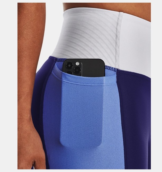 Mavi Kadın HeatGear® No-Slip Waistband Blocked Bilekte Tayt