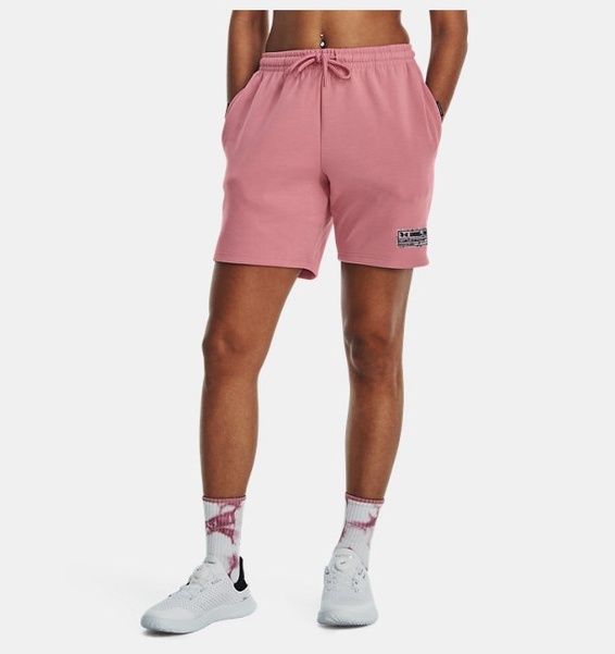 Pembe Unisex UA Summit Örgü Şort