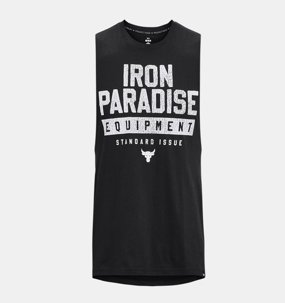 Siyah Erkek Project Rock Iron Muscle Atlet
