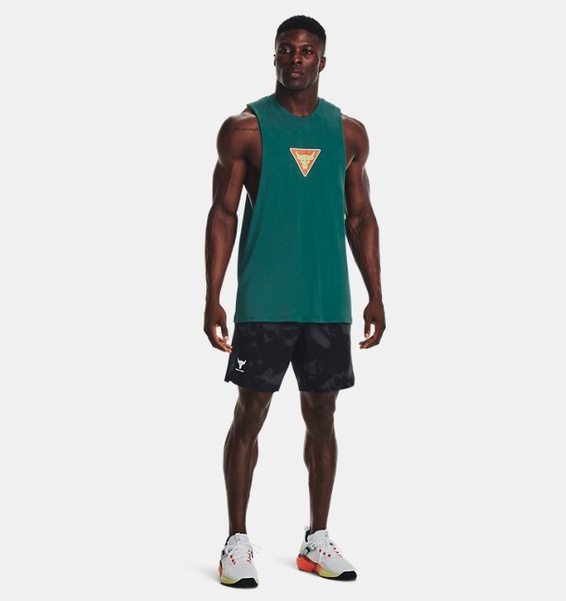 Yeşil Erkek Project Rock DMND Muscle Atlet