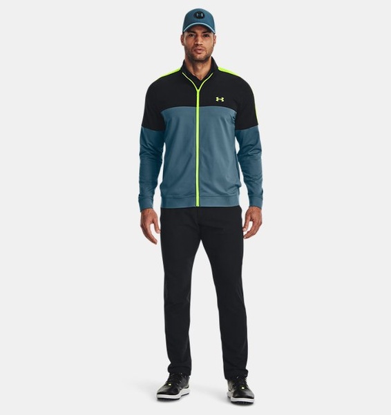 Mavi Erkek UA Storm Midlayer Tam Boy Fermuarlı