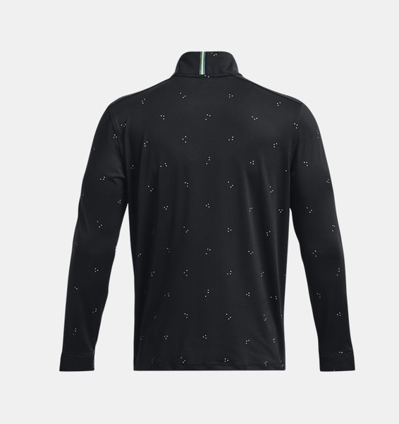 Siyah Erkek UA Playoff Baskılı ¼ Fermuarlı Sweatshirt