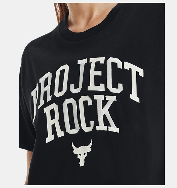 Siyah Kadın Project Rock Heavyweight Campus T-shirt