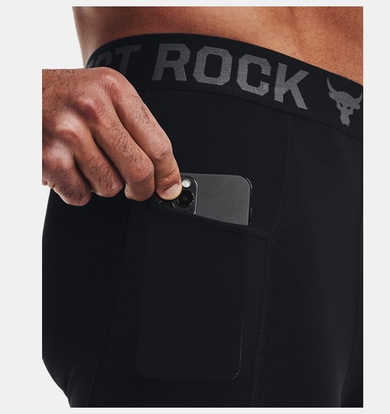 Siyah Erkek Project Rock ArmourBaskılı Tayt