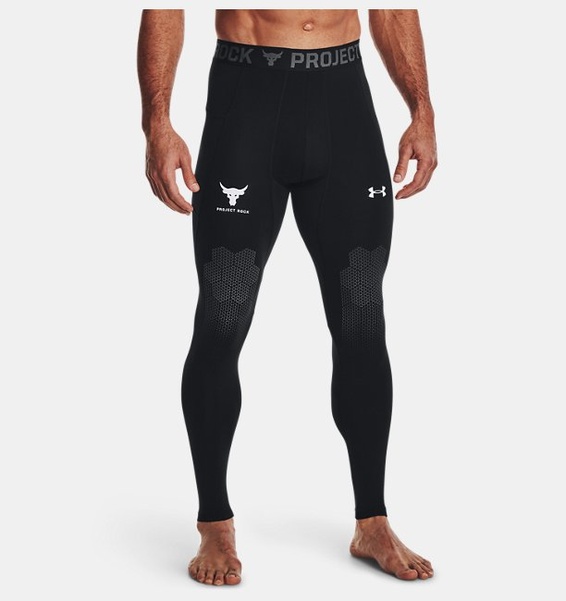 Siyah Erkek Project Rock ArmourBaskılı Tayt