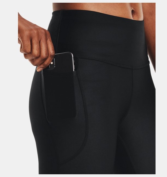 Siyah Kadın HeatGear® Armour Hi-Rise Kapri