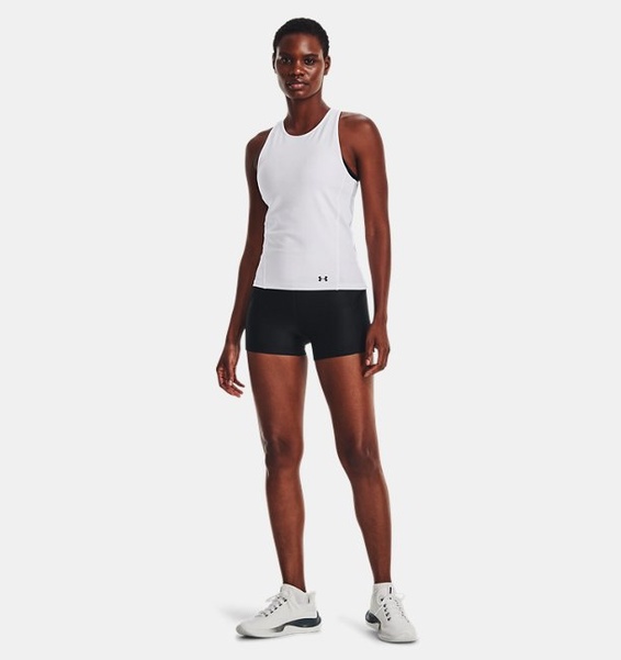 Siyah Kadın HeatGear® Mid Rise Şort