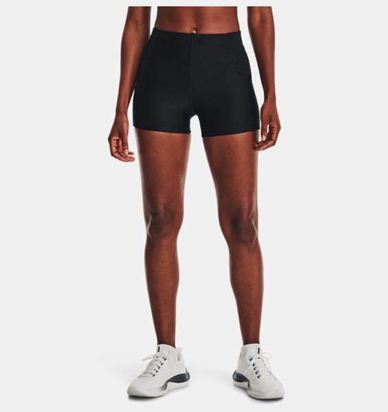 Siyah Kadın HeatGear® Mid Rise Şort