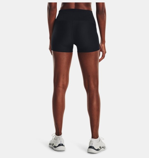 Siyah Kadın HeatGear® Mid Rise Şort