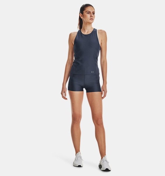 Gri Kadın HeatGear® Mid Rise Şort
