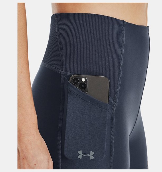 Gri Kadın HeatGear® Mid Rise Şort
