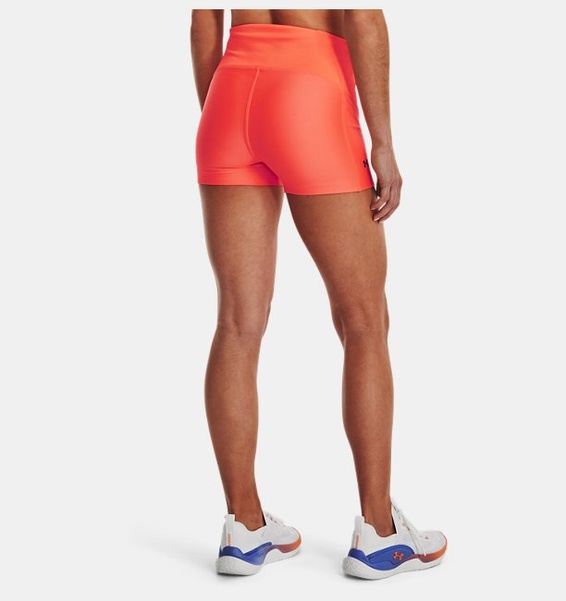 Turuncu Kadın HeatGear® Mid Rise Şort