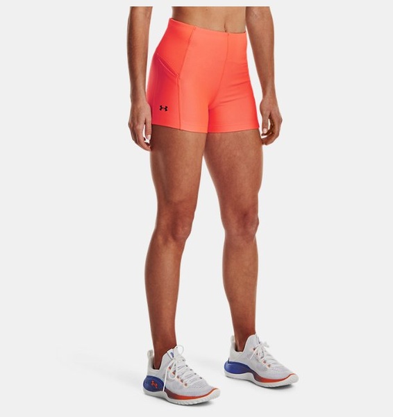Turuncu Kadın HeatGear® Mid Rise Şort