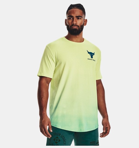 Yeşil Erkek Project Rock Fade Kısa Kollu