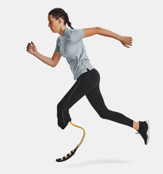 Mavi Kadın UA RUSH™ Pencereli Kısa Kollu T-shirt