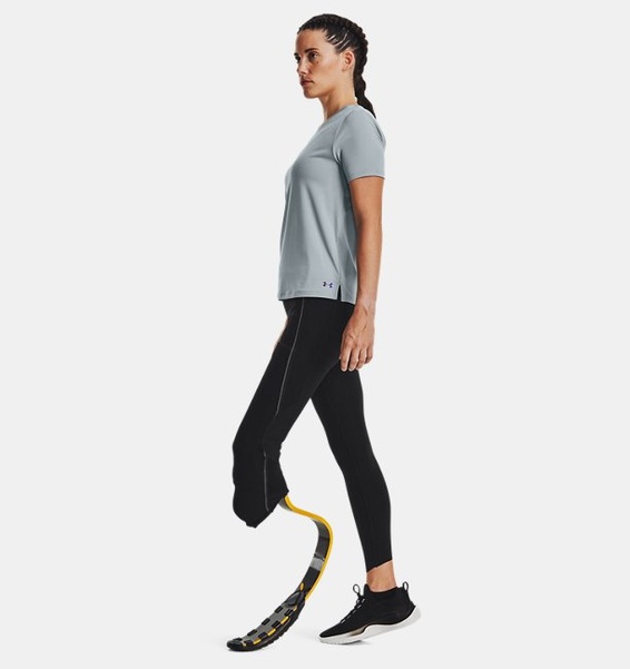 Mavi Kadın UA RUSH™ Pencereli Kısa Kollu T-shirt