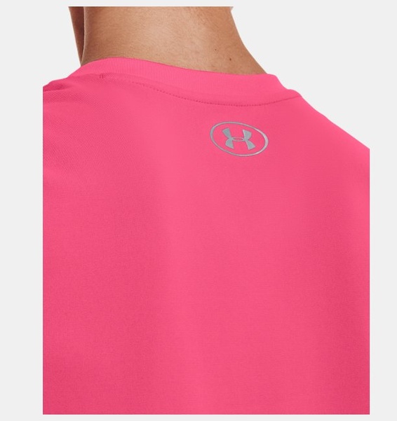 Pembe Kadın UA Tech™ V-Yaka T-shirt