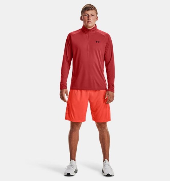 Turuncu Erkek UA Tech Graphic Şort