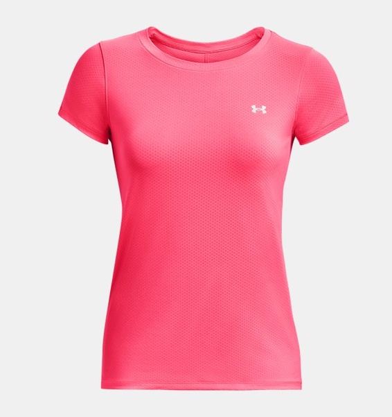 Pembe Kadın UA Tech Mesh Kısa Kollu T-shirt