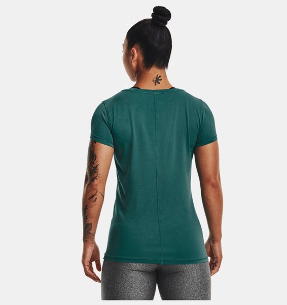 Yeşil Kadın UA Tech Mesh Kısa Kollu T-shirt