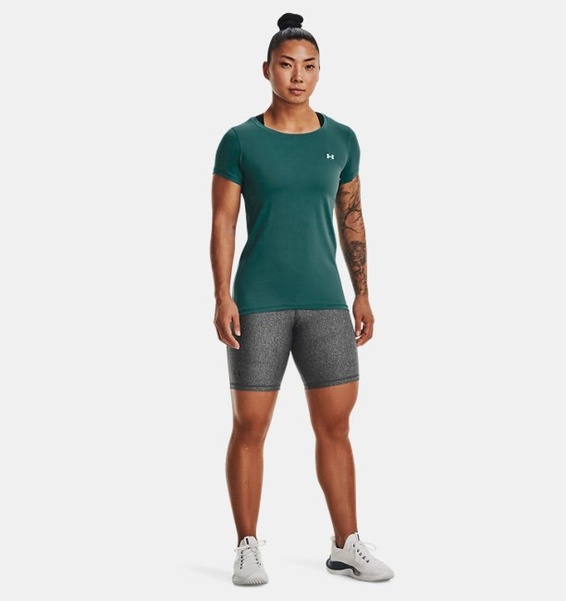 Yeşil Kadın UA Tech Mesh Kısa Kollu T-shirt