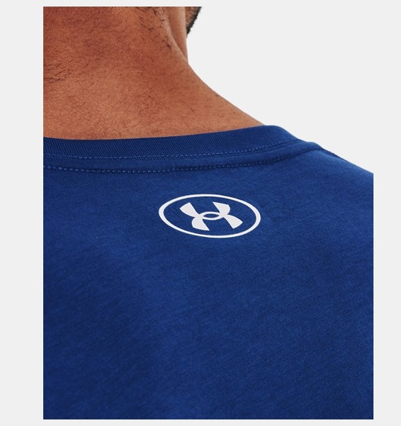 Mavi Erkek UA Sportstyle Logo Kısa Kollu T-shirt