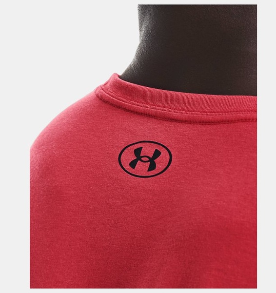Kırmızı Erkek UA Sportstyle Logo Kısa Kollu