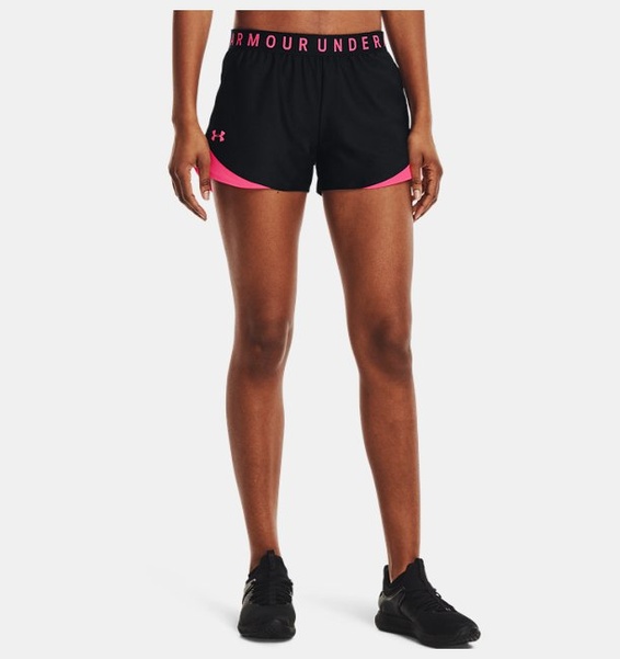 Siyah Kadın UA Play Up 3.0 Şort