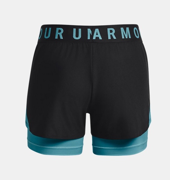 Siyah Kadın UA Play Up 2-in-1 Şort