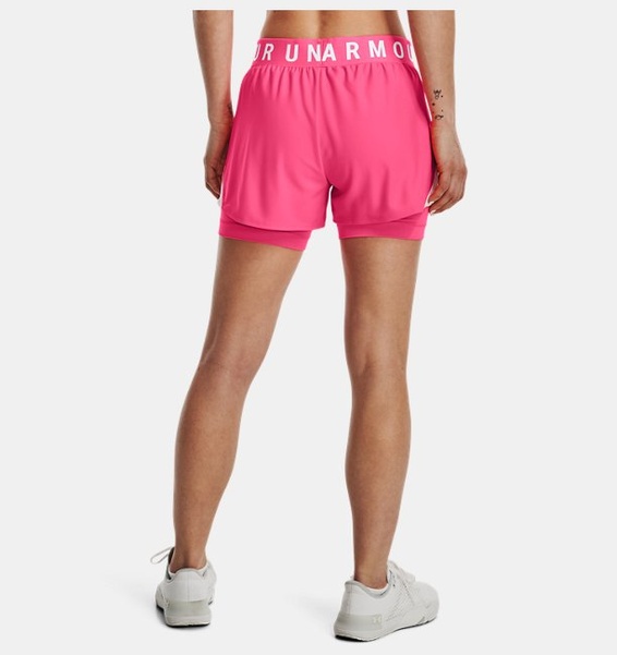 Pembe Kadın UA Play Up 2-in-1 Şort
