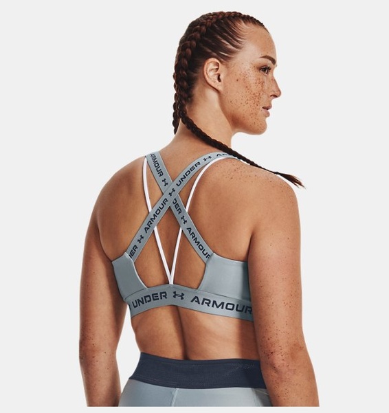 Mavi Kadın UA Crossback Low Spor Sütyeni