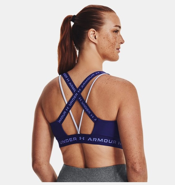 Mavi Kadın UA Crossback Low Spor Sütyeni