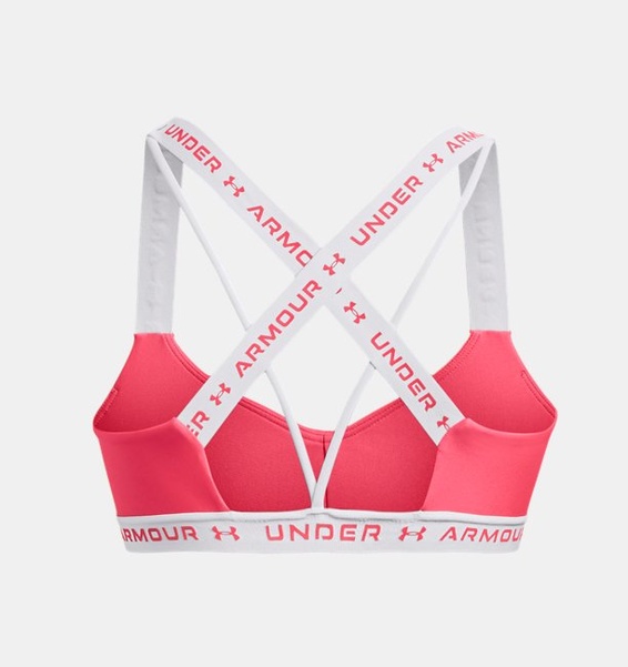 Pembe Kadın UA Crossback Low Spor Sütyeni