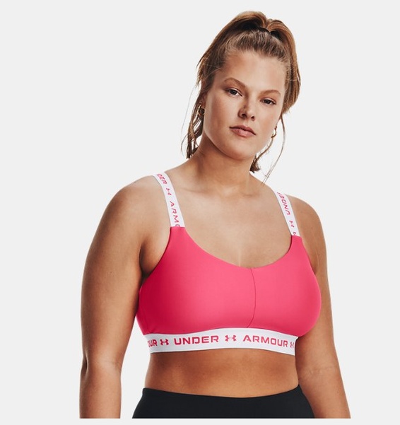 Pembe Kadın UA Crossback Low Spor Sütyeni