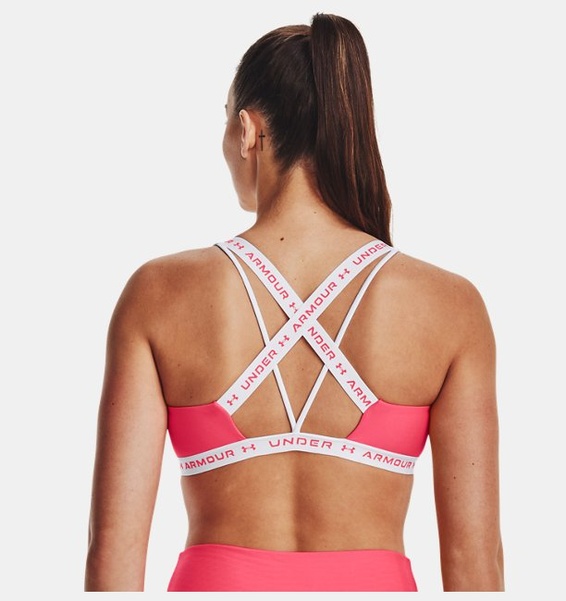 Pembe Kadın UA Crossback Low Spor Sütyeni