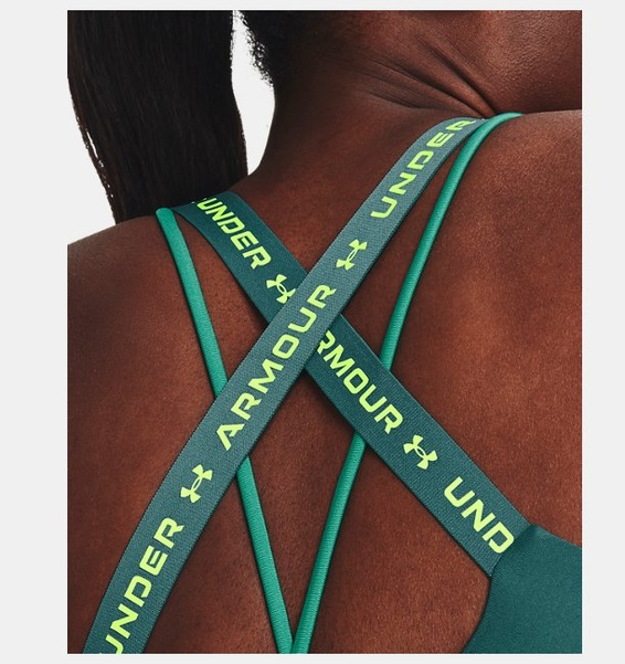 Yeşil Kadın UA Crossback Low Spor Sütyeni