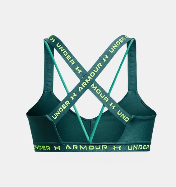 Yeşil Kadın UA Crossback Low Spor Sütyeni